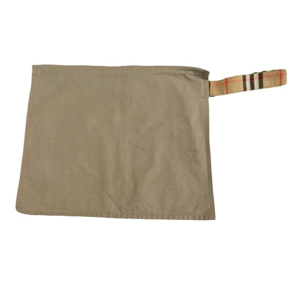 Burberrys Traveller Nova Check Pouch Clutch Beige Plaid Zip Bag Vintage - Picture 2 of 4